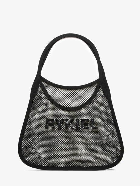 Rhinestone Rykiel Mesh Bag Sonia rykiel Black strass AC34MA47