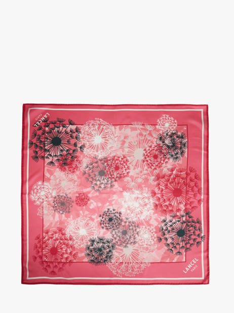 Silk Scarf 90x90 Feux D'artifice Lancel Pink charms A11708