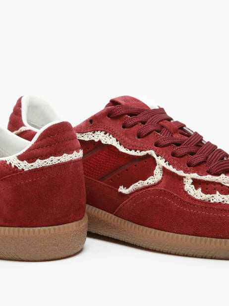 Sneakers Tb.490 Crochet Burgundy En Cuir Alohas Rouge women 10082303 vue secondaire 2