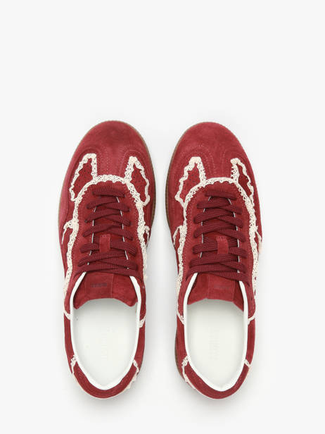 Sneakers Tb.490 Crochet Burgundy En Cuir Alohas Rouge women 10082303 vue secondaire 3