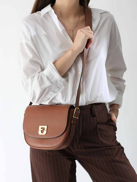 Shoulder Bag Premium Leather Gerard darel Brown premium DBS50424 other view 1