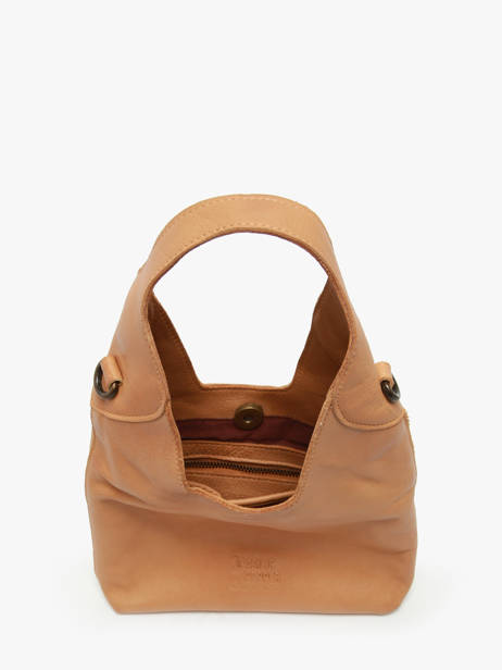 Sac Bandoulière Cow Cuir Basilic pepper Marron cow BCOW2S vue secondaire 3