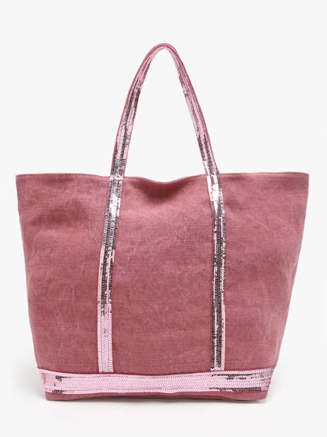 Large Le Cabas Tote Bag Linnen Sequins Vanessa bruno Pink cabas lin 31V40315