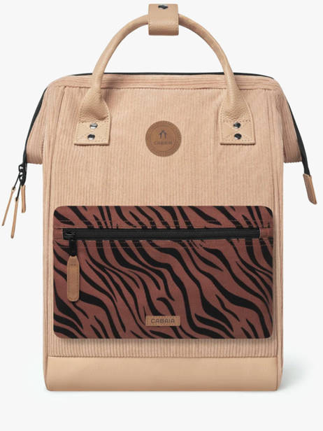 Customisable Backpack Adventurer Medium Cabaia Beige adventurer BAGS