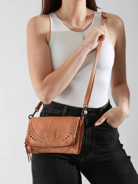 Shoulder Bag Glam Eyelet Leather Basilic pepper Brown glam eyelet BGLE43 other view 1