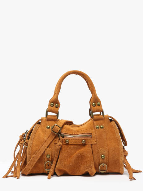 Shoulder Bag Velvet Leather Milano Brown velvet VE24093