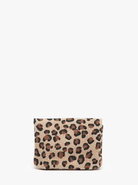 Coin Purse Leather Milano Brown velvet leopardo VL23092 other view 2