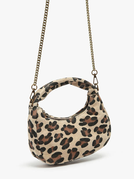 Crossbody Bag Velvet Leopardo Leather Milano Multicolor velvet leopardo VL24113 other view 2