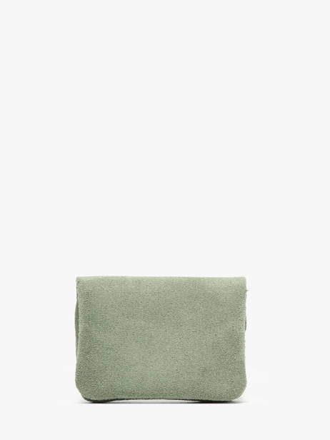 Coin Purse Leather Milano Green velvet VE23091 other view 2