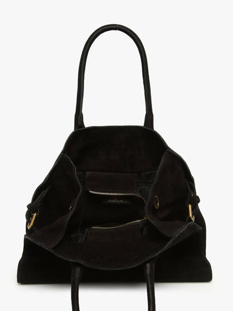 Sac Porté épaule Velvet Cuir Milano Noir velvet VE24118 vue secondaire 3