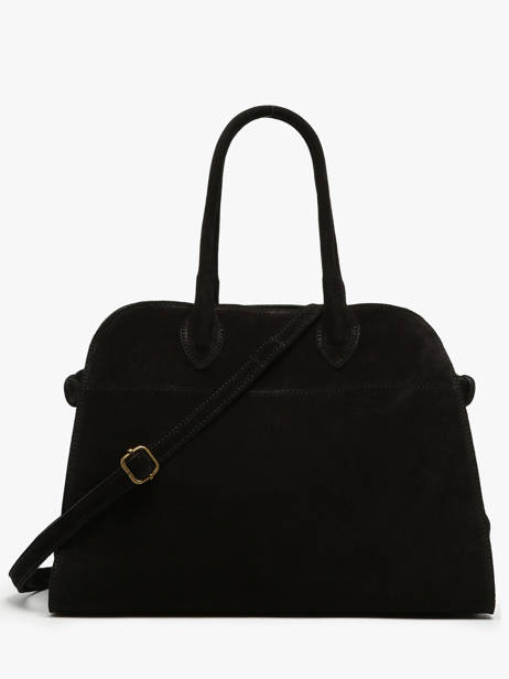 Sac Porté épaule Velvet Cuir Milano Noir velvet VE24118 vue secondaire 4