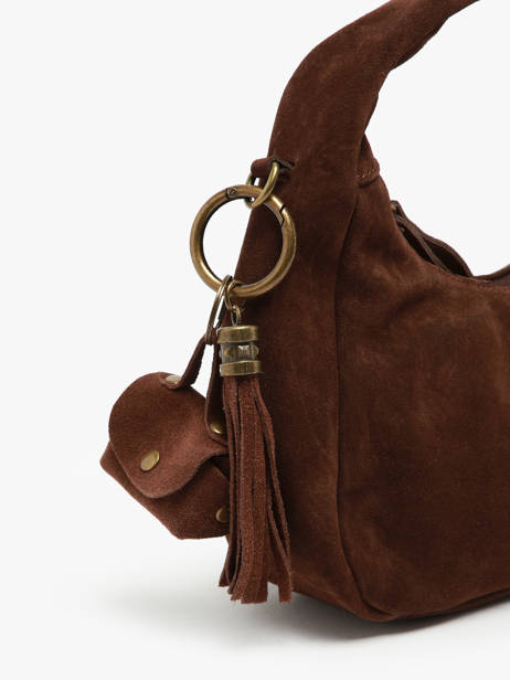 Porte-clefs Cuir Milano Marron velvet VE24112 vue secondaire 1