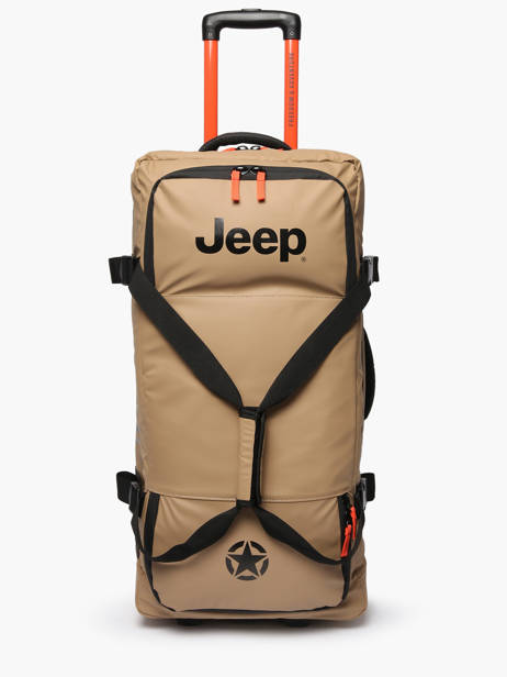 Sac De Voyage à Roulettes Jeep Delsey Beige jeep 240