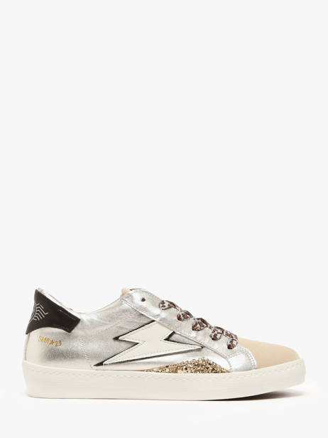 Sneakers Larry In Leather Semerdjian Silver women LARRY514