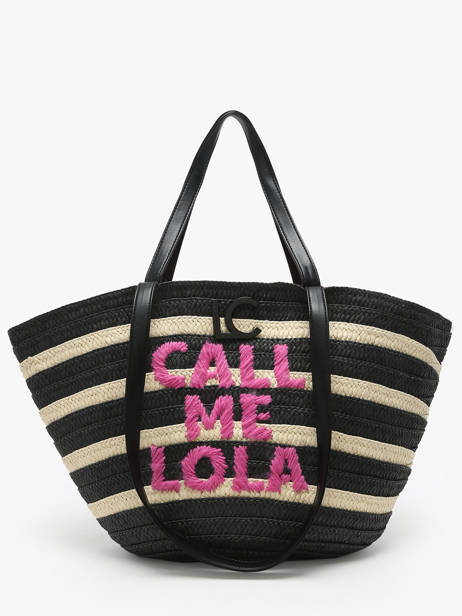 Shoulder Bag Panier Straw Lola casademunt Black panier 92