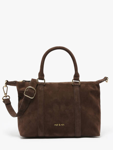 Sac Porté Main Vintage Cuir Nat et nin Marron vintage MTHYLANE