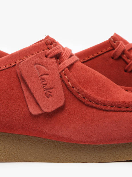 Chaussures Derbies En Cuir Clarks Rouge men 26180921 vue secondaire 3