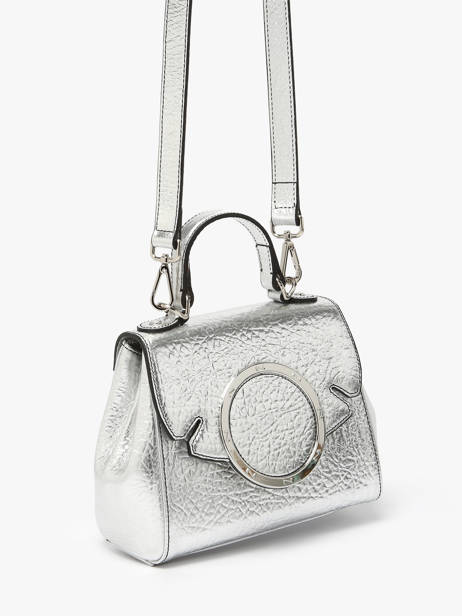 Crossbody Bag Ginkgo Leather Nathan baume Silver ginkgo 4R other view 2