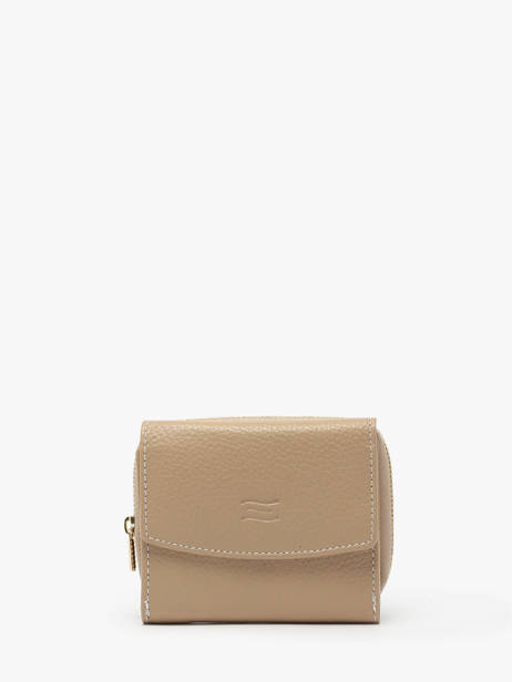 Leather Caviar Wallet Crinkles Beige caviar 14201