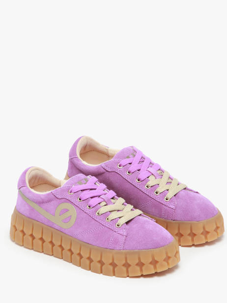 Sneakers En Cuir No name Violet women PLVS0440 vue secondaire 1