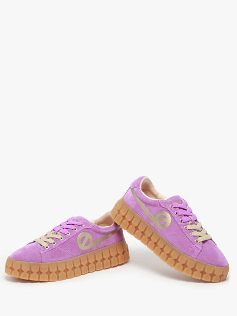 Sneakers En Cuir No name Violet women PLVS0440 vue secondaire 2