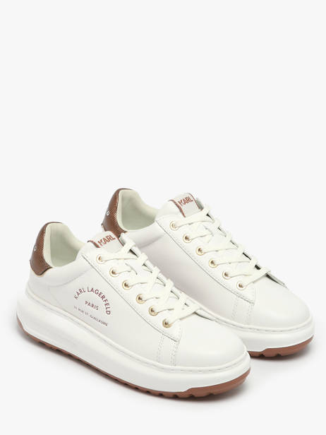 Sneakers En Cuir Karl lagerfeld Blanc women KL67538M vue secondaire 1