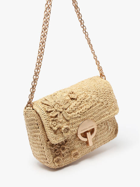 Medium Raffia Moyen Moon Fleuri Crossbody Bag Vanessa bruno Beige moon raphia 25V40533 other view 2