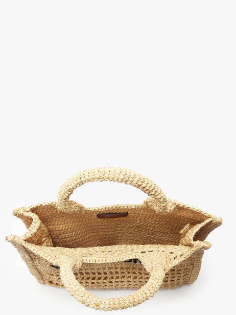 Petit Panier En Raphia Vanessa bruno Beige cabas raphia 60V40884 vue secondaire 3