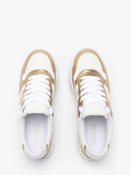 Sneakers En Cuir Guess Blanc women MI6FAL12 vue secondaire 3