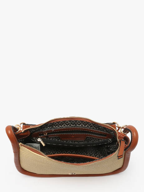 Shoulder Bag Raphia Raphia Lulu castagnette Brown raphia YASSIR other view 3