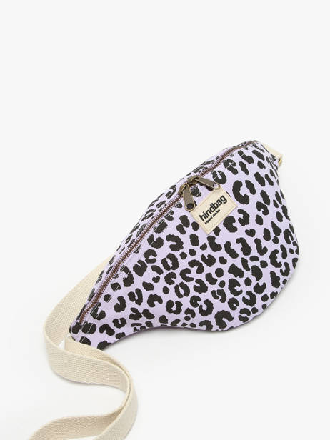 Sac Banane Hindbag Violet leopard LE vue secondaire 2