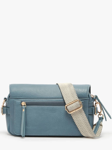 Shoulder Bag Zip Lulu castagnette Blue zip YRONDE other view 3