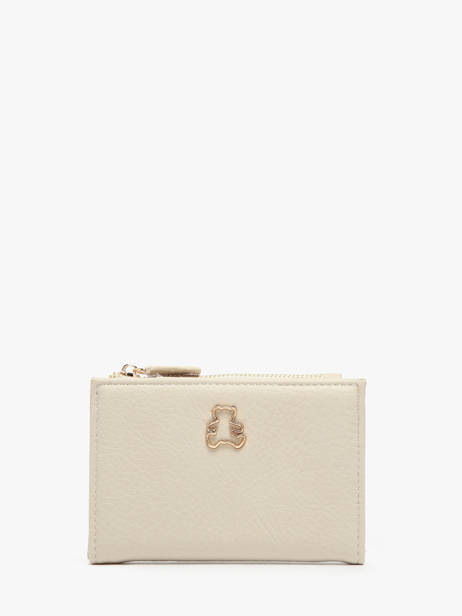 Wallet Lulu castagnette Beige zip CAPOR106