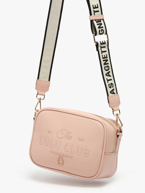 Shoulder Bag Logo Lulu castagnette Pink logo YZERNAY other view 1