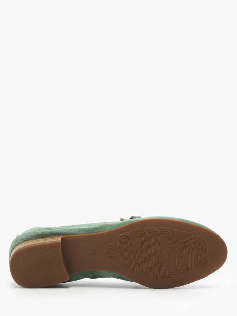 Moccasins Zanga In Leather Mam'zelle Green women CSIRK28 other view 5
