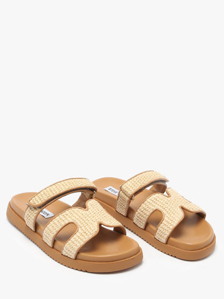 Slippers Missile In Leather Steve madden Beige women 11003028 other view 1