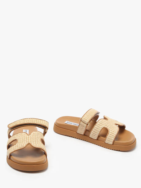 Slippers Missile In Leather Steve madden Beige women 11003028 other view 2