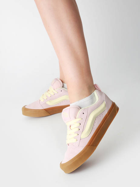 Sneakers In Leather Vans Pink women D6ZO3N other view 1