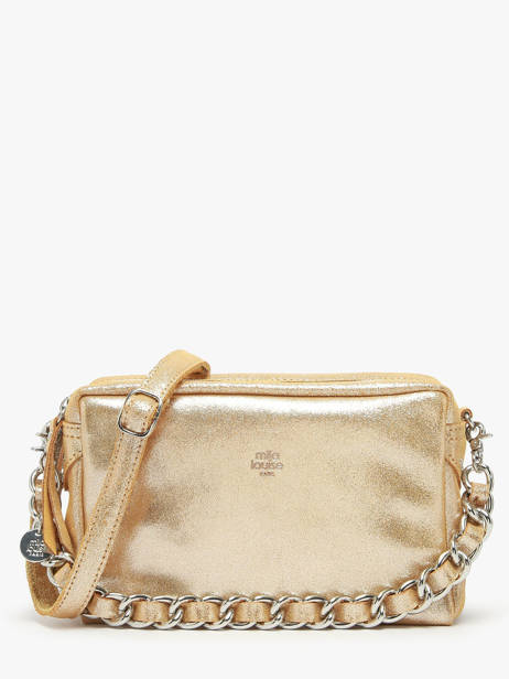 Crossbody Bag Vintage Leather Mila louise Gold vintage 23673X