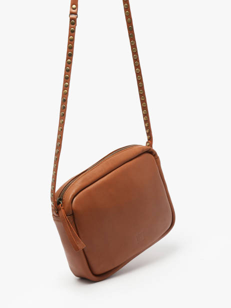 Shoulder Bag Leather Leather Biba Brown leather BET8L other view 2