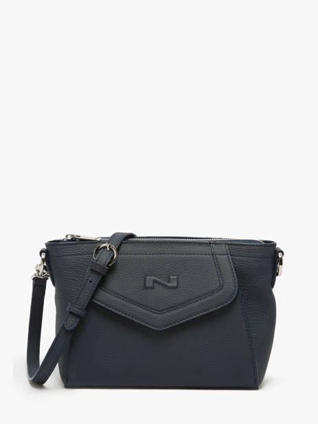 Sac Bandoulière Vanilla Cuir Nathan baume Bleu candy 7