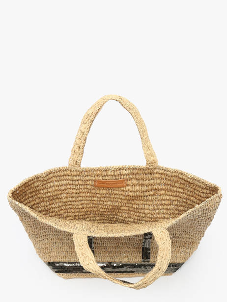 Shopping Bag Cabas Raphia Leather Vanessa bruno Green cabas raphia 30V40413 other view 3