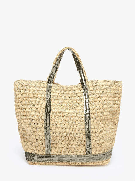 Shopping Bag Cabas Raphia Leather Vanessa bruno Green cabas raphia 30V40413 other view 4