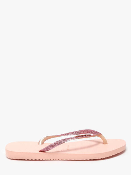 Slim Glitter Ii Flip Flops Havaianas Pink women 4146975F other view 1