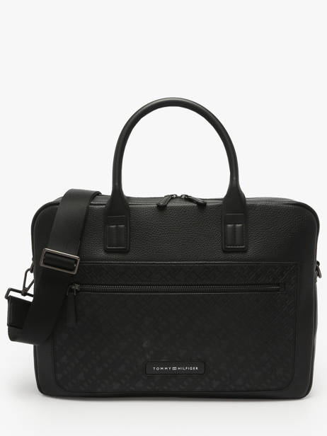 Business Bag Tommy hilfiger Black monogram AM13209