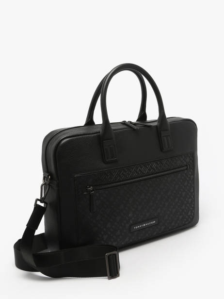 Business Bag Tommy hilfiger Black monogram AM13209 other view 2