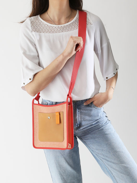 Longchamp Le foulonné soleil Messenger bag Red