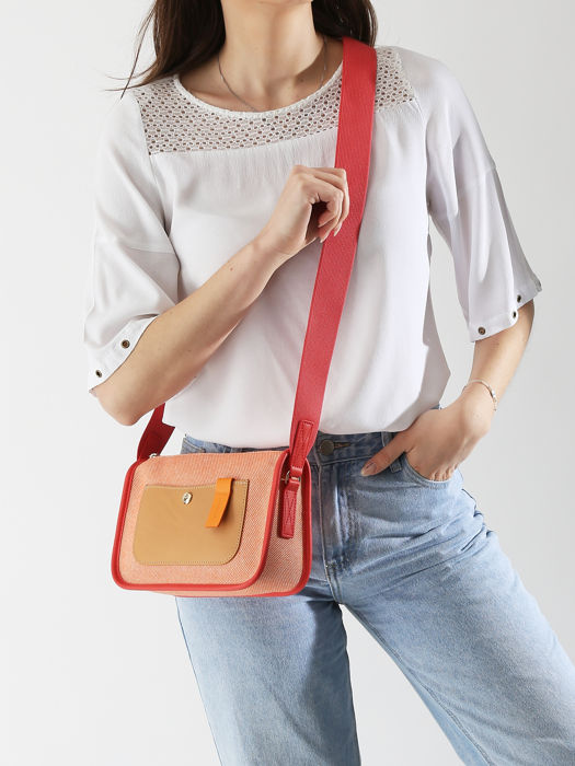 Longchamp Le foulonné soleil Messenger bag Red