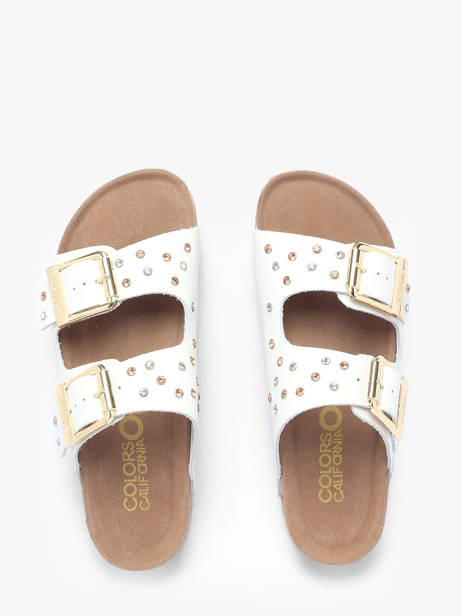 Mules Fusbett Colors of california Blanc women HCBIO501 vue secondaire 3