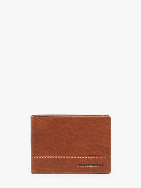 Checkholder With Coin Purse Leather Maverick Brown rough gear MAVRG002